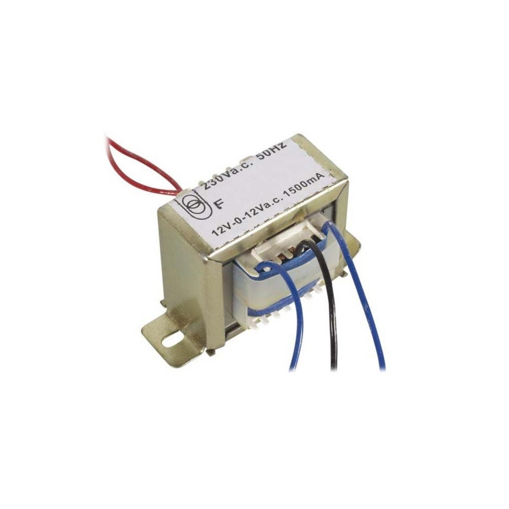 TRANSFORMADOR ALIM. 230V 2X12V 3A 36VA TRANSFORMADOR ALIM. 230V 2X12V 3A 36VA