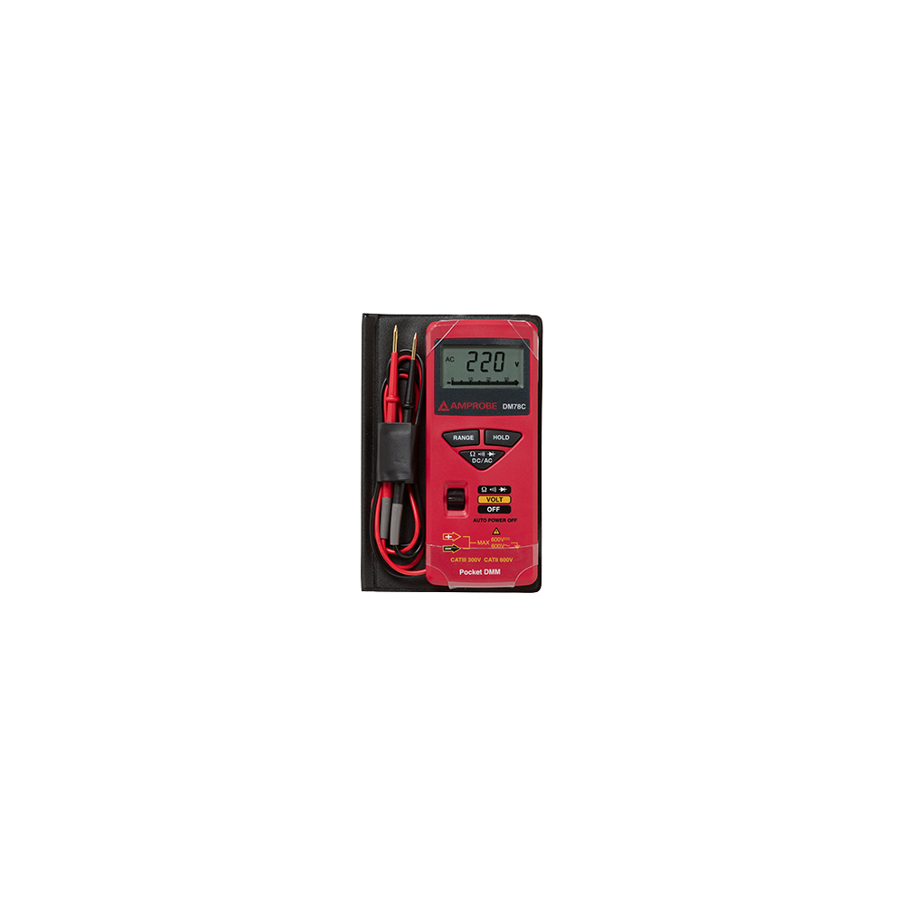 MULTIMETRO DIGITAL DE BOLSO AMPROBE DM78C
