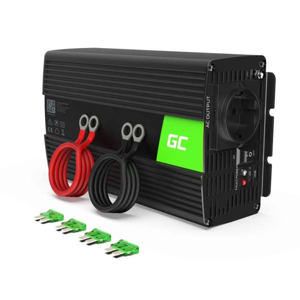 INVERSOR 24VDC PARA 230VAC 1000W ONDA PURA GREEN CELL INVERSOR 24VDC PARA 230VAC 1000W ONDA PURA GREEN CELL
