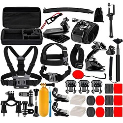 CONJUNTO ACESSORIOS P/ CAMERAS DESPORTIVAS 50 EM 1