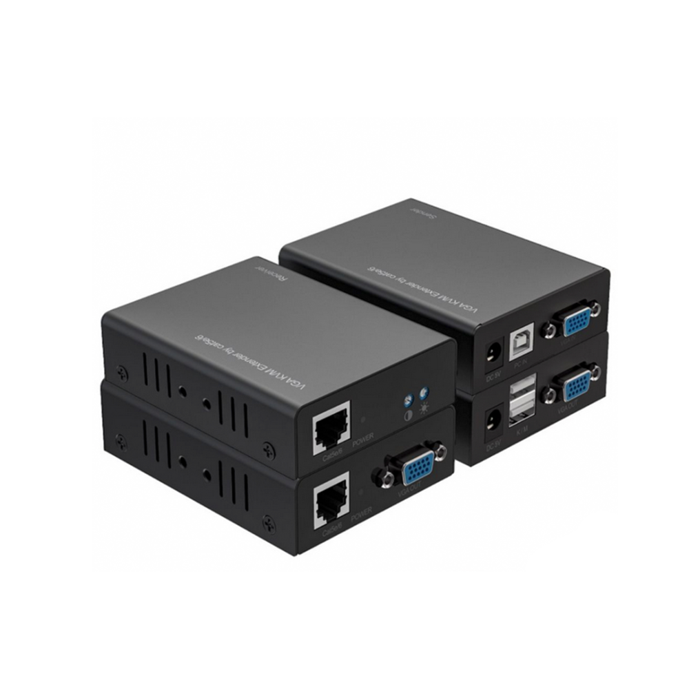 EXTENSOR TRANSMISSOR VGA+AUDIO UTP CAT5/6 C/ USB ATE 300M