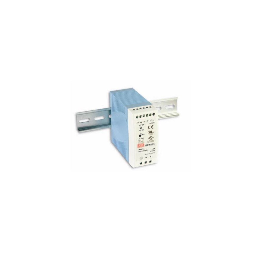 FONTE ALIMENTAÇAO INDUSTRIAL CALHA DIN MDR-60-12 MEAN WELL