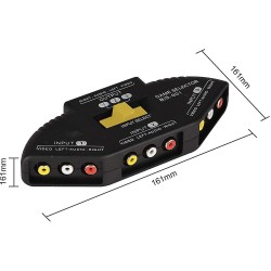 SWITCH AUDIO/VIDEO ANALÓGICO RCA 3ENTRADAS 1SAIDA