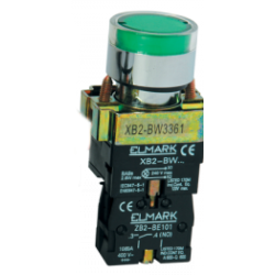 BOTÃO DE PRESSÃO 24V VERDE OFF-(ON)