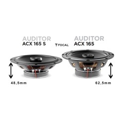 COLUNAS AUTO 2 VIAS FOCAL AUDITOR ACX-165 SLIM