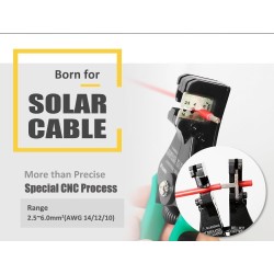ALICATE DESCARNADOR P/ CABOS SOLARES 2.5/ 4.0/ 6.0mm PROSKIT