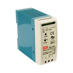 FONTE ALIMENTAÇAO CALHA DIN 12V 5A 60W DRC-60A MEAN WELL
