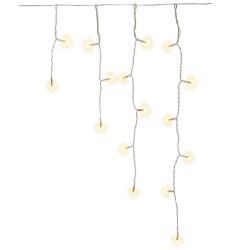 CORTINA 400 LEDS BRANCO QUENTE 3000K IP44 15M