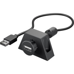 CABO USB A MACHO/ USB A FEMEA C/ SUPORTE PAINEL 2m