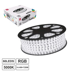 FITA LEDS 220V RGB 14.4W/M IP67 (METRO)
