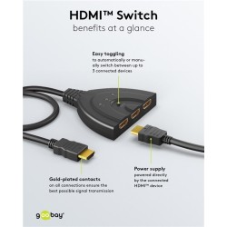 COMUTADOR HDMI 3X1 4K