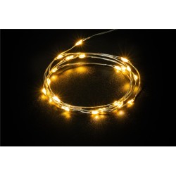 CONJUNTO 2 FIOS LED 20 LEDS BRANCO QUENTE 3000K IP20