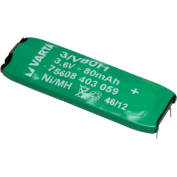 BATERIA RECARREGAVEL 3,6V 80MAH