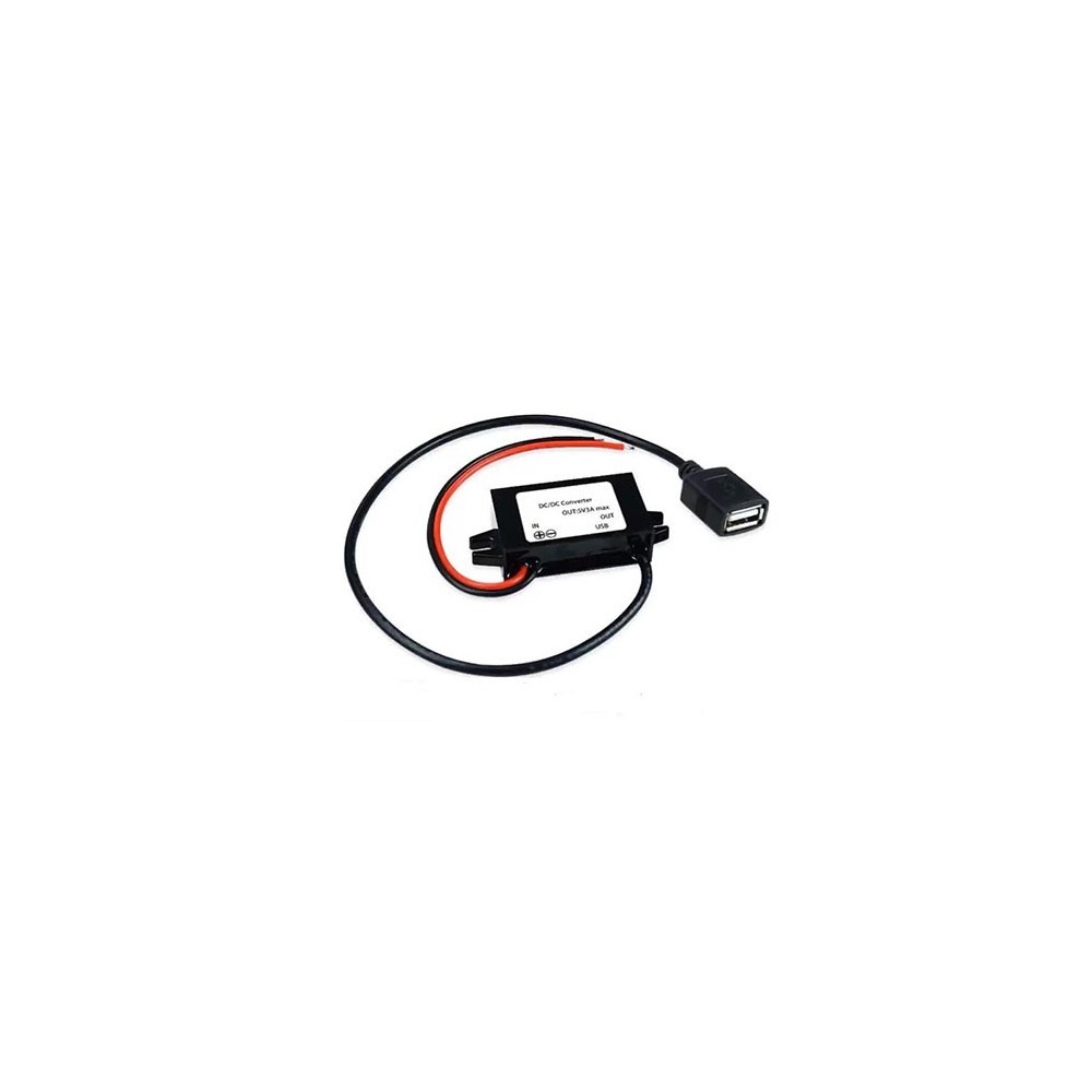 CONVERSOR STEP-DOWN 12VDC5VDC 3A USB FEMEA IP68