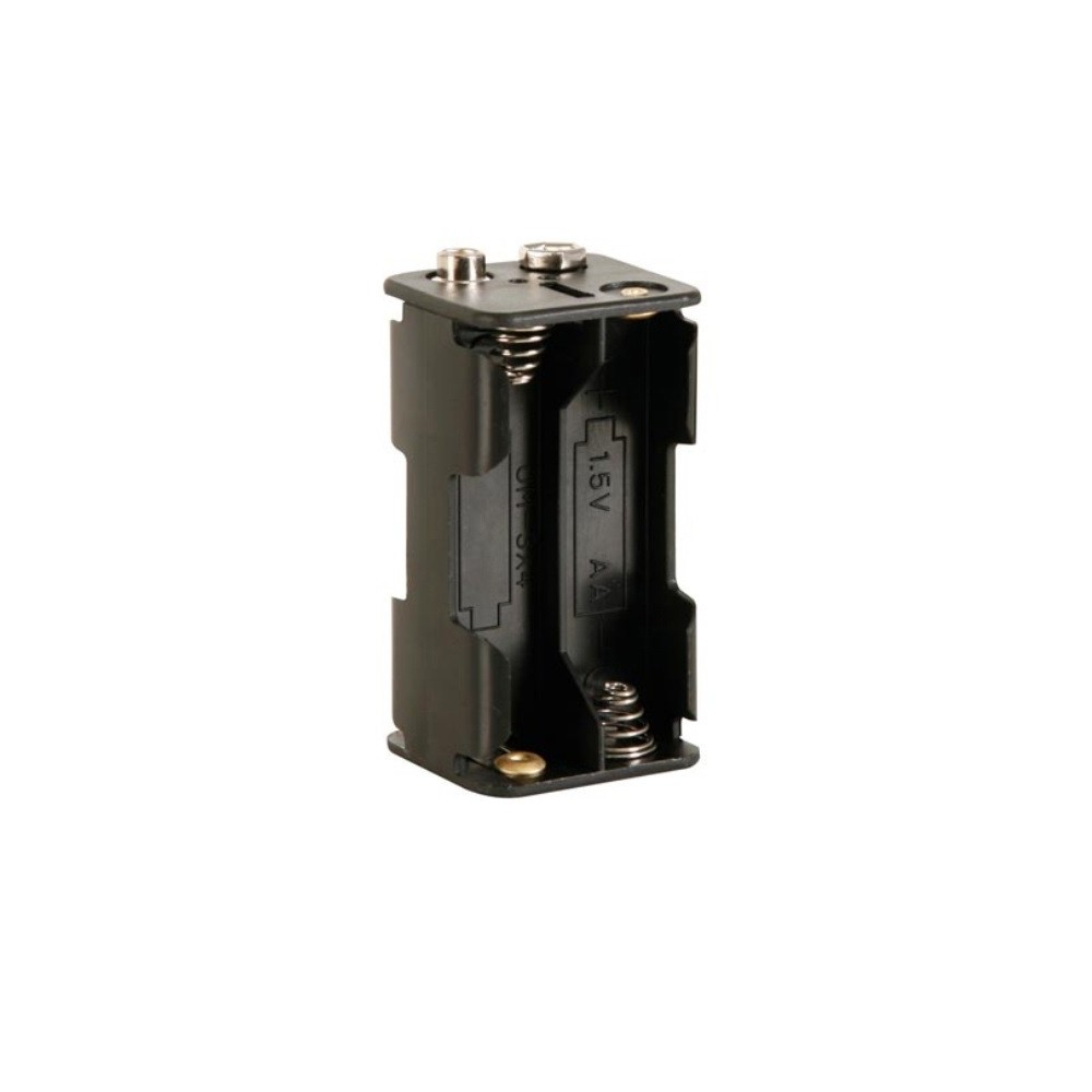 SUPORTE 4 PILHAS LR6 AA C/TERMINAL PARA PILHA 9V