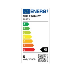 LAMPADA LED ESFERICA E14 5W 3200K