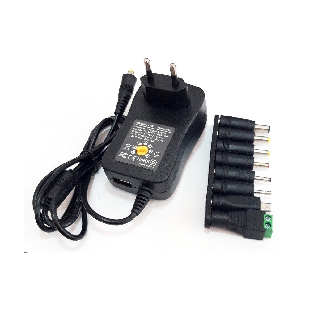 ALIMENTADOR COMUTADO 6-9-12-18-24V 1,5A + MICRO-USB ALIMENTADOR COMUTADO 6-9-12-18-24V 1,5A + MICRO-USB