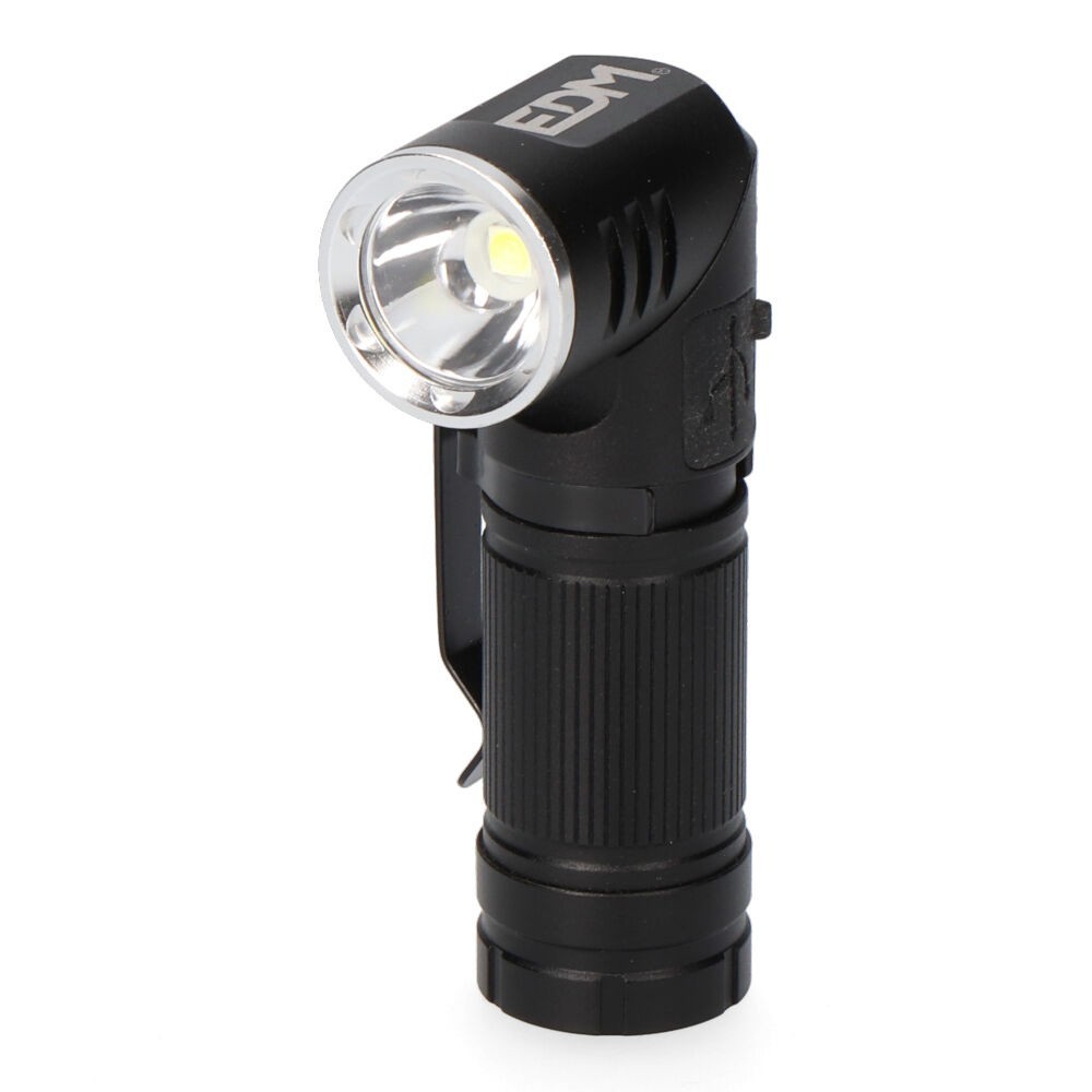 LANTERNA 1 LED RECARREGAVEL DIRECIONAVEL 8W