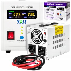 INVERSOR 12V/230V ONDA PURA 800VA 500W FUNCAO UPS