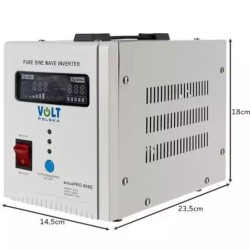 INVERSOR 12V/230V ONDA PURA 800VA 500W FUNCAO UPS