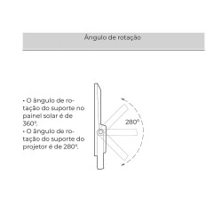 PROJECTOR LED COM PAINEL SOLAR 200W 6500K IP65
