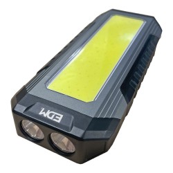 LANTERNA 3X LEDS ALUMINIO RECARREGAVEL 10W