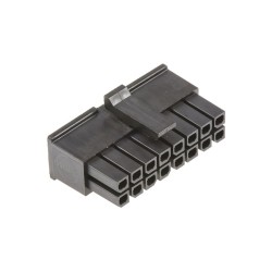 FICHA FEMEA 16 PINOS 2x8 3mm MICRO-FIT MOLEX (SEM TERMINAIS)