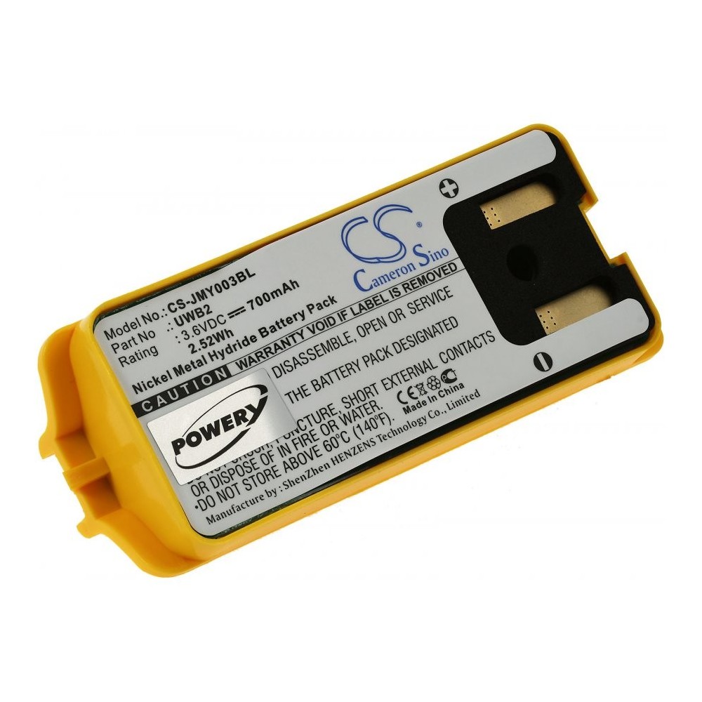 BATERIA COMANDO GRUA COMPAT. JAY HAS / UDE / UDB 3.7V 700mAh