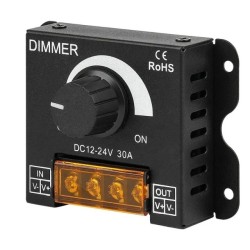 REGULADOR DE LUZ LED DIMMER 12/24V 30A