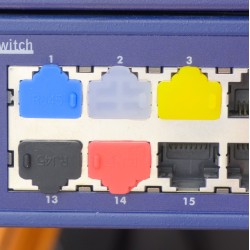 CAPOTA SILICONE P/ FICHAS RJ45 PRETA