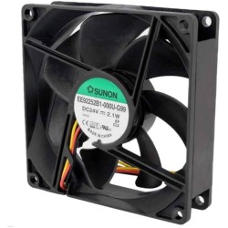 VENTILADOR 24VDC 92X92X25MM 3FIOS SUNON