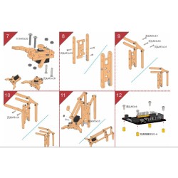 KIT BRACO ROBOTICO C/ 4 MOTORES SG90