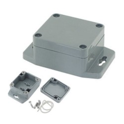 CAIXA ABS IP65 64X58X35mm CINZA ESCURO
