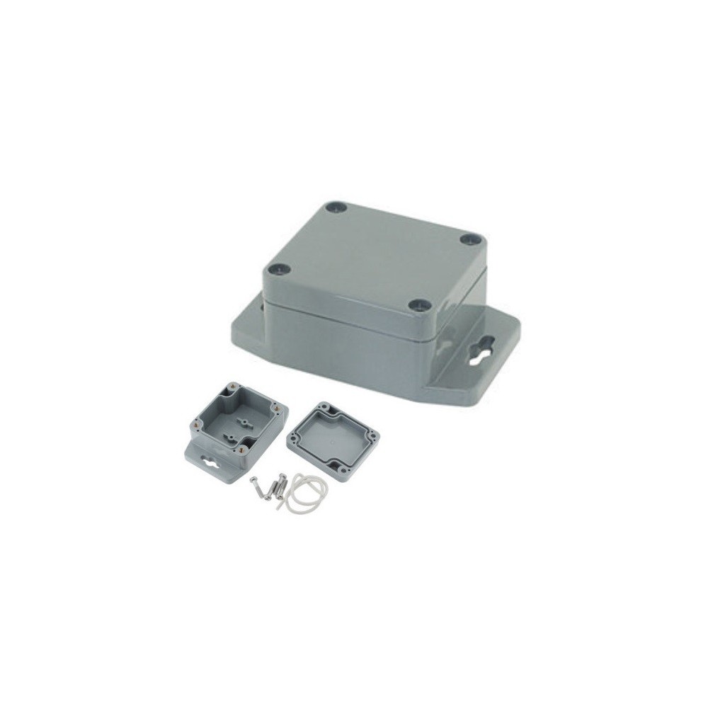 CAIXA ABS IP65 64X58X35mm CINZA ESCURO