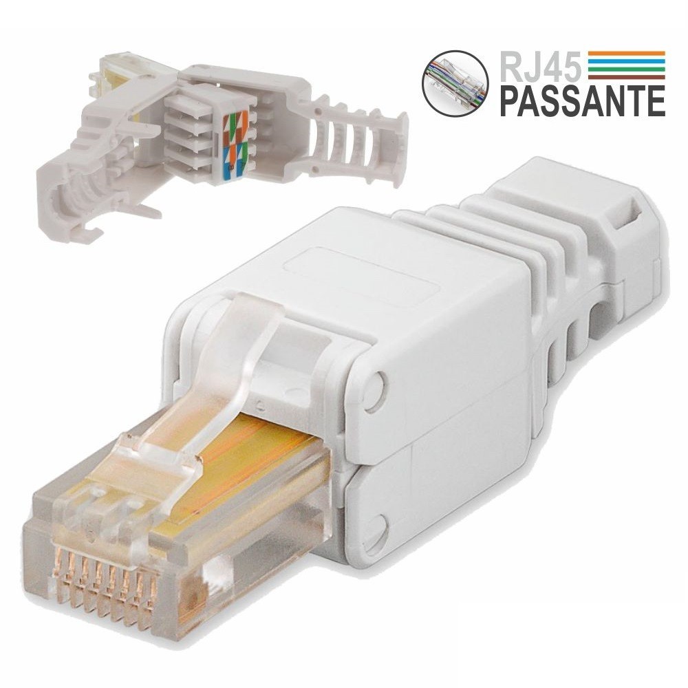 FICHA RJ45 CAT.5E TECNOLOGIA PASSANTE KEYSTONE FICHA RJ45 CAT.5E TECNOLOGIA PASSANTE KEYSTONE