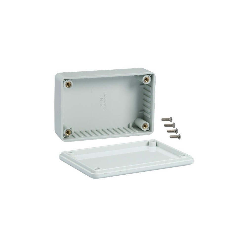 CAIXA ABS 135x75x50mm CINZA