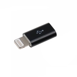 ADAPTADOR MICRO USB FEMEA / LIGHTNING MACHO