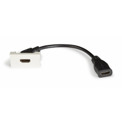 FICHA PAINEL HDMI C/ CABO 20CM FONESTAR