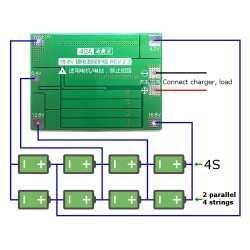 MODULO CARREGADOR BATERIA LITIO 18650 14.8V-16.8