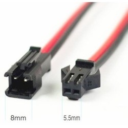 CABO 2 VIAS JST MACHO-FEMEA 15cm