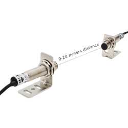 SENSOR LASER M12 NPN M12JG-30N1 20MT IP67