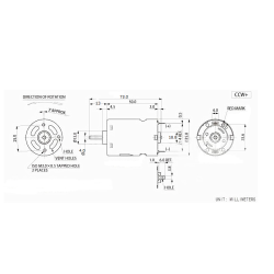 MOTOR FERRAMENTAS RS540 6-12VDC 1850RPM