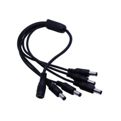 CABO 1 FICHA DC FEMEA / 5 FICHAS DC MACHO 5.5X2.1mm