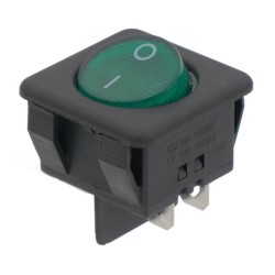 INTERRUPTOR REDONDO VERDE