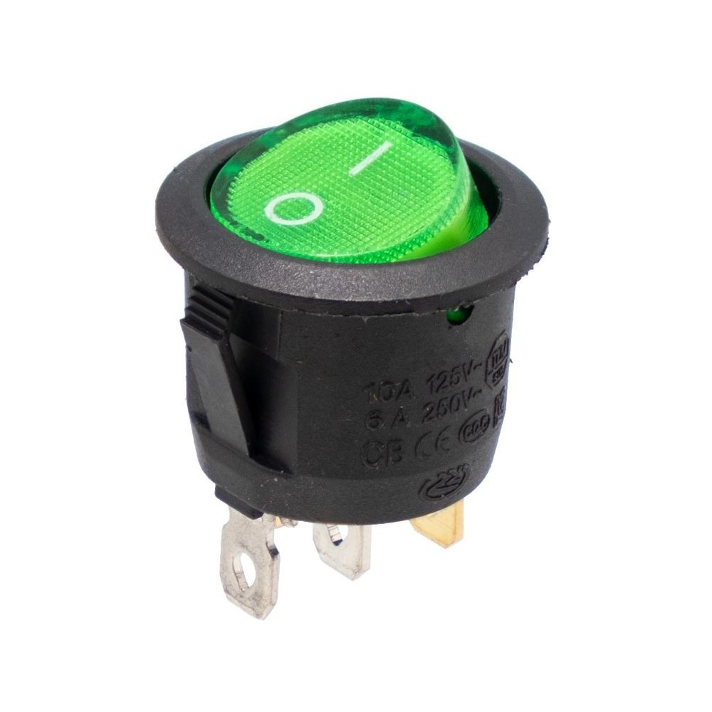 INTERRUPTOR COM LUZ VERDE 250V 6A