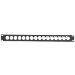 PAINEL 16 FUROS "D" PARA RACK 19" 1U