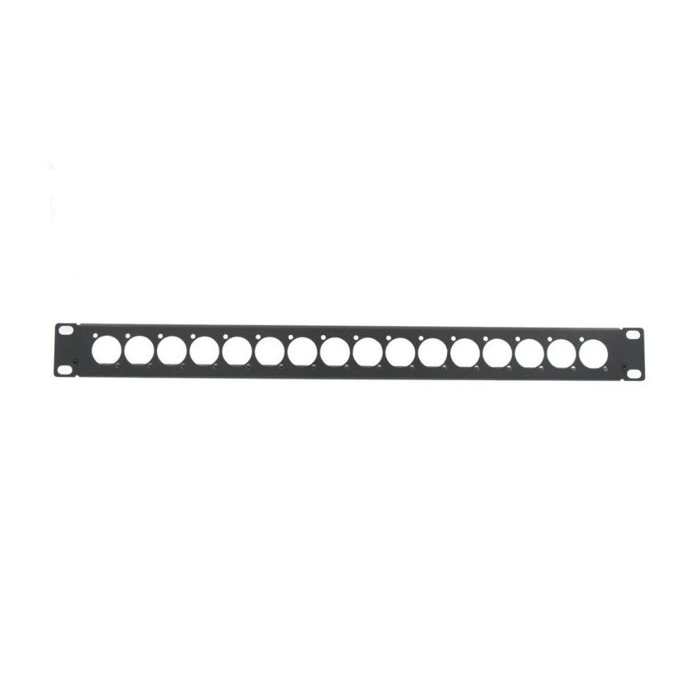 PAINEL 16 FUROS "D" PARA RACK 19" 1U