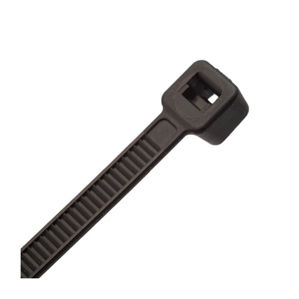 PACK 100  ABRACADEIRAS NYLON PRETA 370x4,8mm