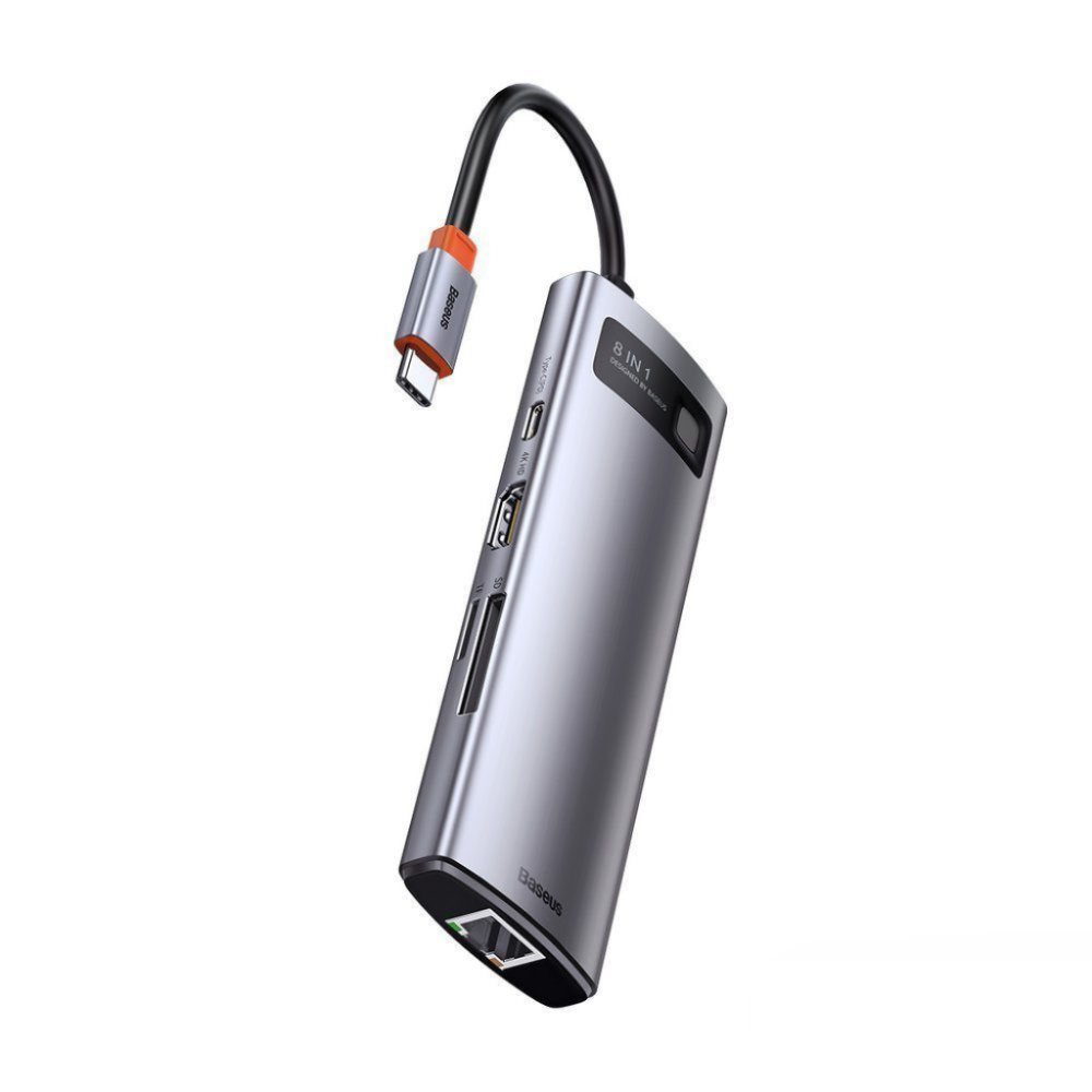 CONVERSOR HUB USB-C P/ HDMI, USB-A, USB-C, RJ45, SD, MICRO SD