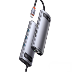 CONVERSOR HUB USB-C P/ HDMI, USB-A, USB-C, RJ45, SD, MICRO SD